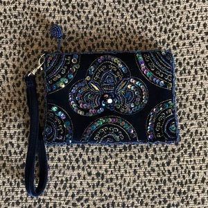 Beaded wristlet.